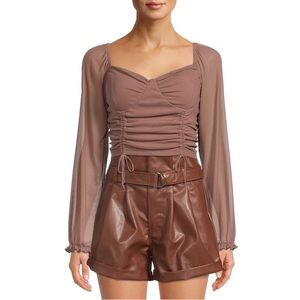 Madden Girl long sleeve corset top